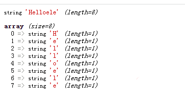 利用str_split()函数把字符串转为字符数组