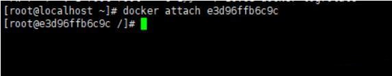 docker attach 容器id