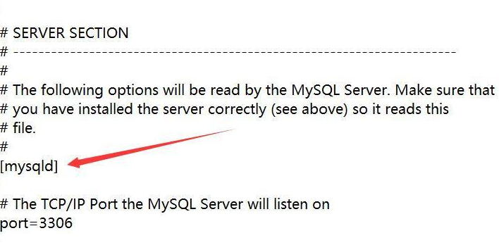 找到[mysqld]