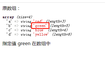 在循环体中，使用if语句配合“===”运算符来判断指定值在不在数组里