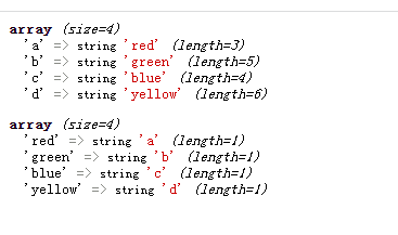 利用array_flip()函数可以去除数组中的重复元素