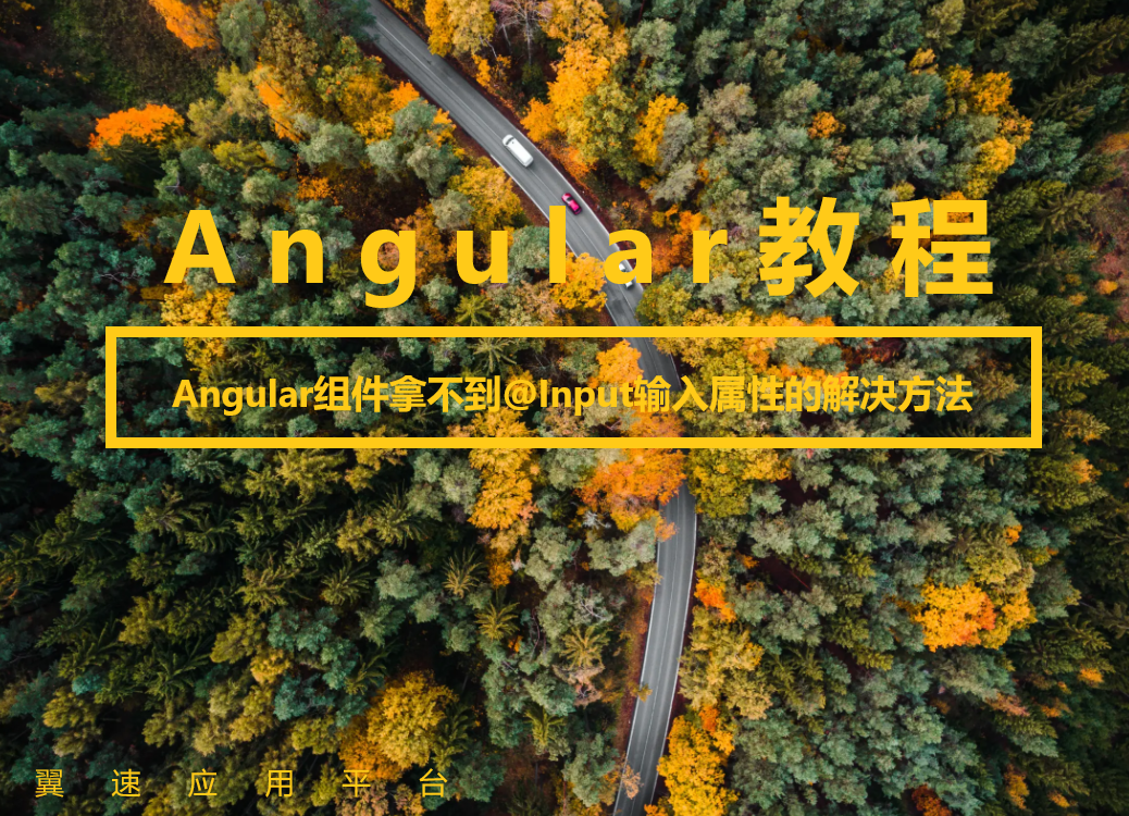 Angular教程：组件拿不到@Input输入属性的解决方法