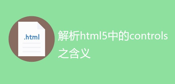 详细解析html5中的controls之含义