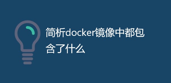 简析docker镜像中都包含了什么