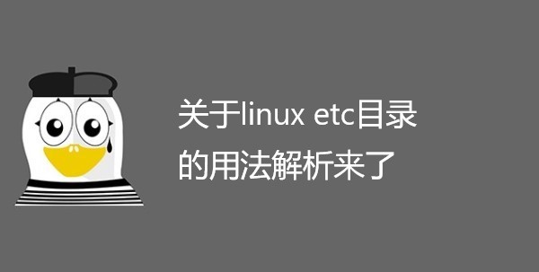 关于linux etc目录的用法解析来了