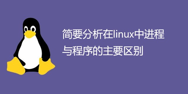 简要分析在linux中进程与程序的主要区别