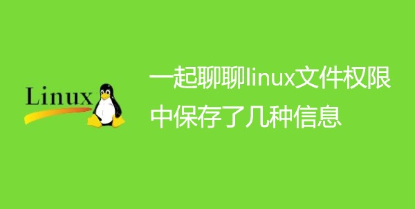 一起聊聊linux文件权限中保存了几种信息