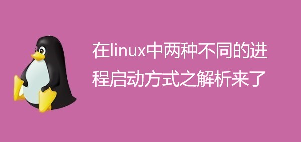 在linux中两种不同的进程启动方式之解析来了