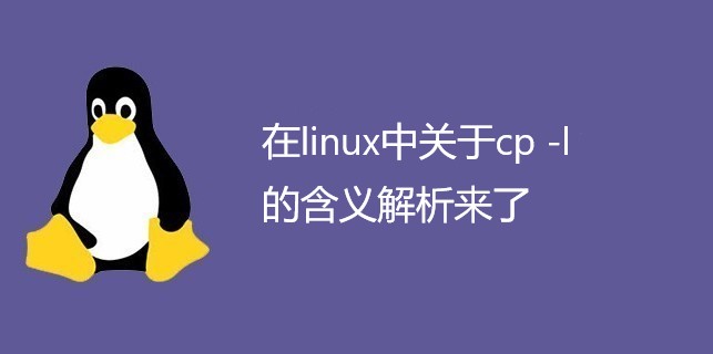 在linux中关于cp -l的含义解析来了